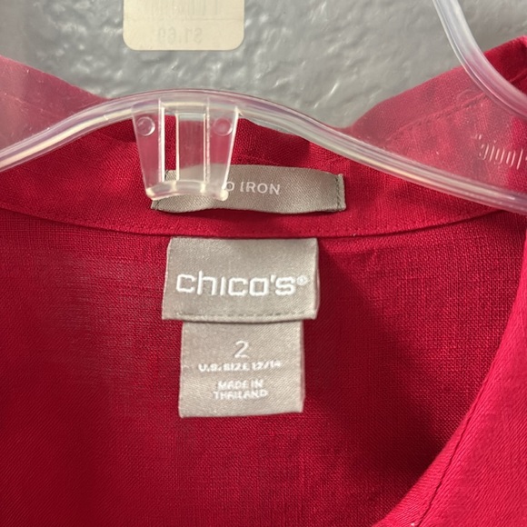 Sold - Chico's linen blouse - Picture 3 of 4